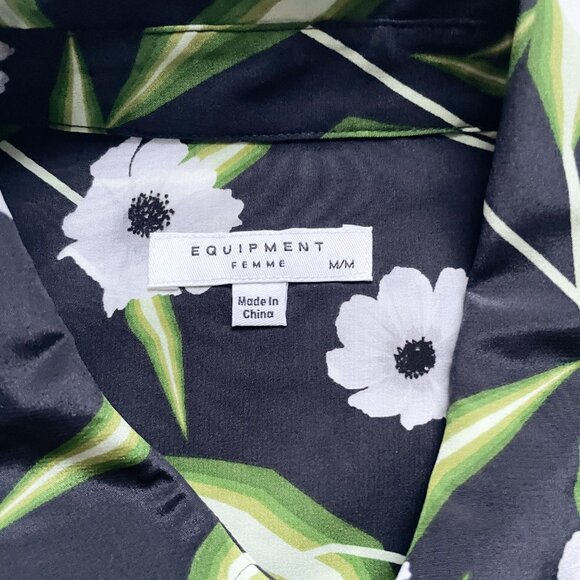 Equipment Brett Silk Shirtdress Eclipse Floral Multi Size Medium NEW NWT - Picture 5 of 10
